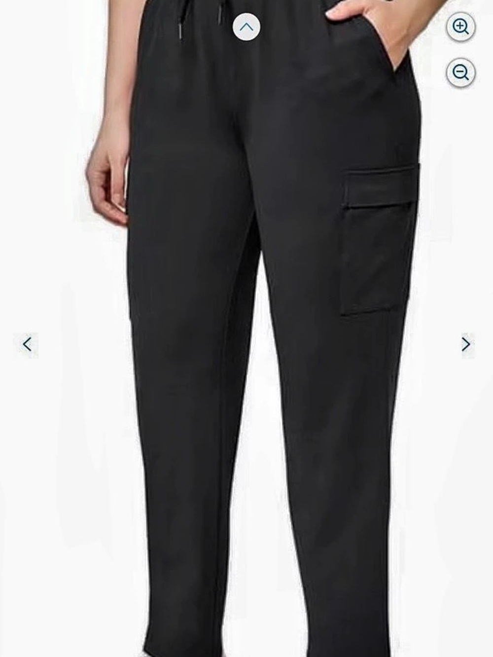 Black Cargo Jogger Pants